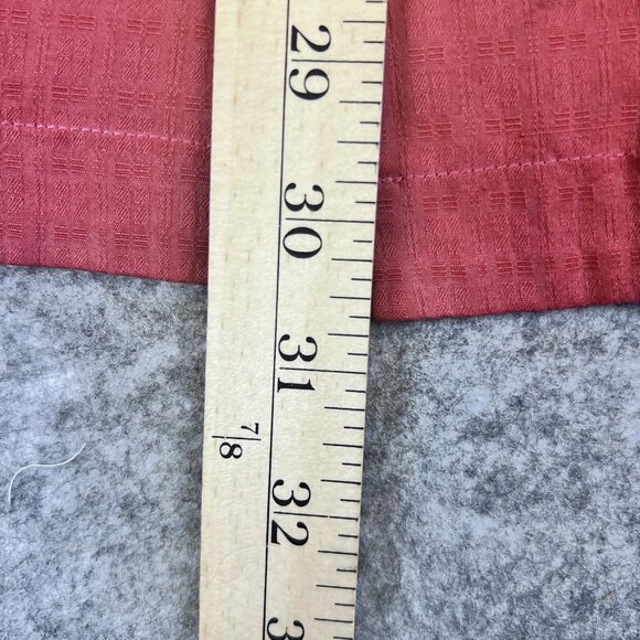 Montego Mon Shirt Mens XL Rust 100% Silk Embroidered Hawaiian Camp Resort Casual - Picture 8 of 9